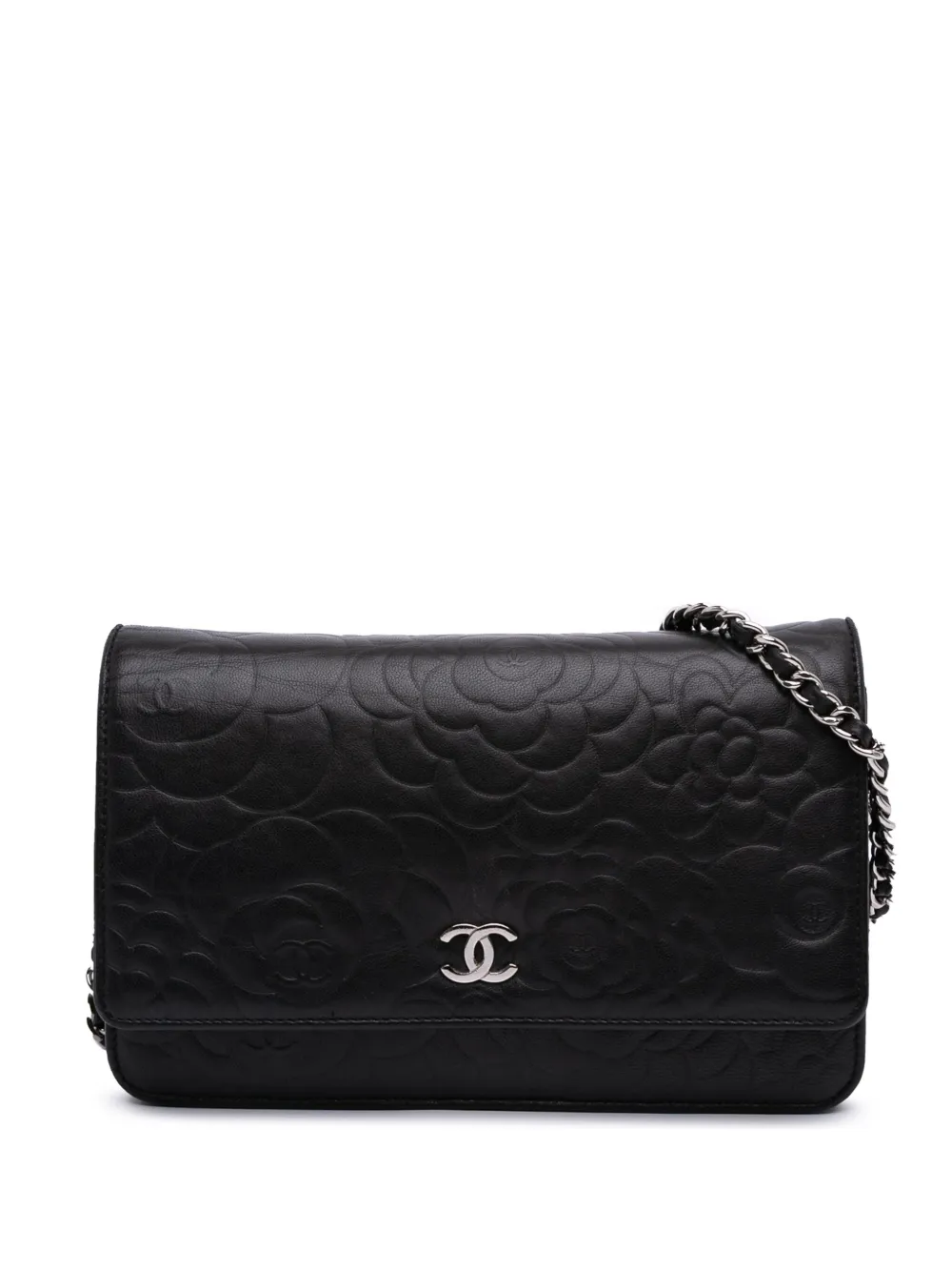 30926680_59751655_1000 2012 Lambskin Camellia Embossed Wallet On Chain crossbody bag – תמונה 1