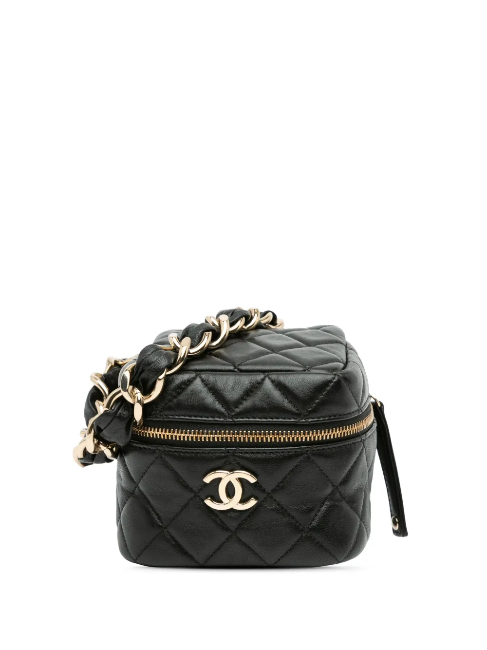 27813023_57463250_1000 2021 Quilted Lambskin Cube Chain Wristlet Case vanity bag – תמונה 1