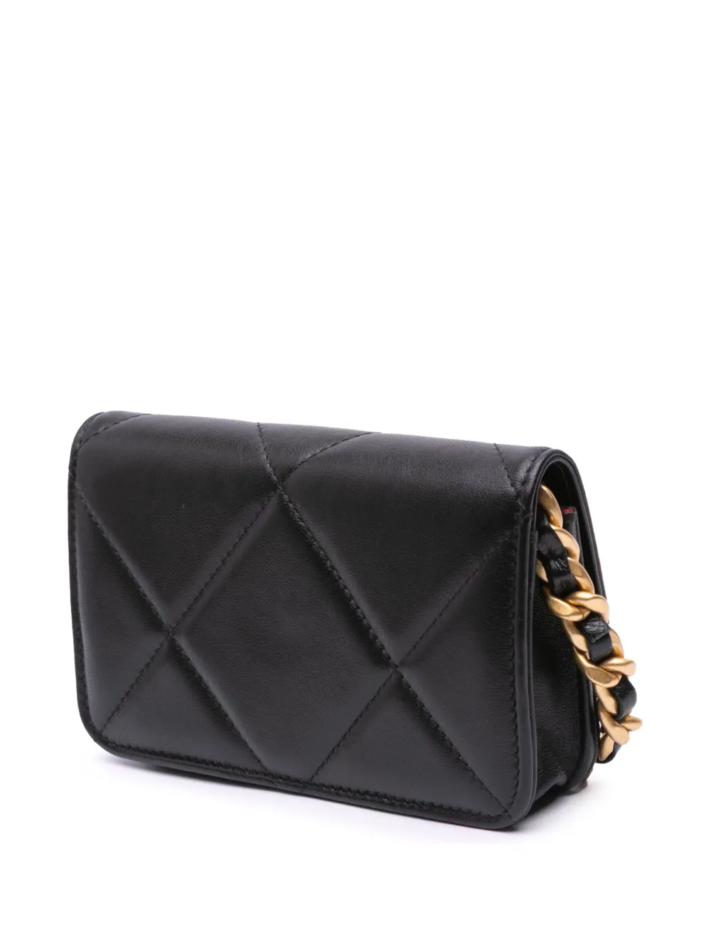 30134608_59106340_1000 2021 Lambskin 19 Flap Coin Purse With Chain crossbody bag – תמונה 1