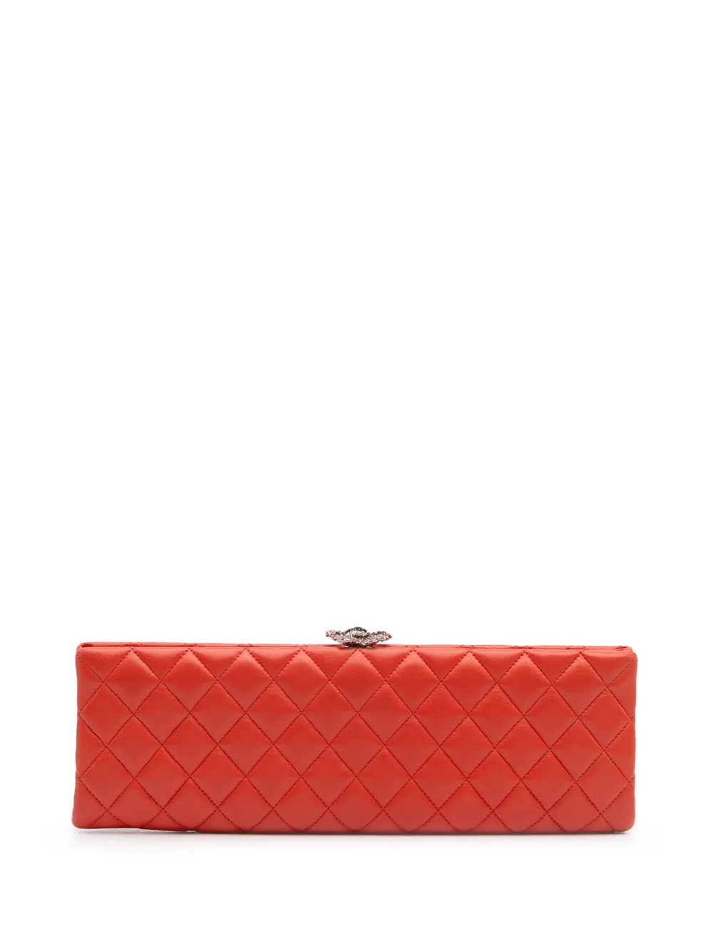30631882_59443348_1000 2014-2015 Quilted Lambskin Crystal Camellia Long clutch bag – תמונה 1