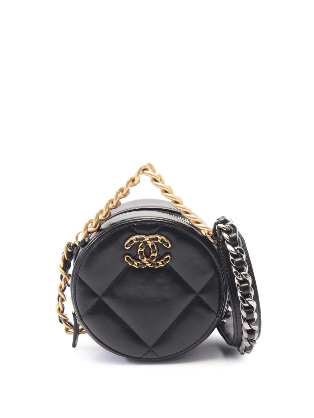 30786643_59579240_1000 2021-2025 Lambskin 19 Round Clutch with Chain satchel – תמונה 1
