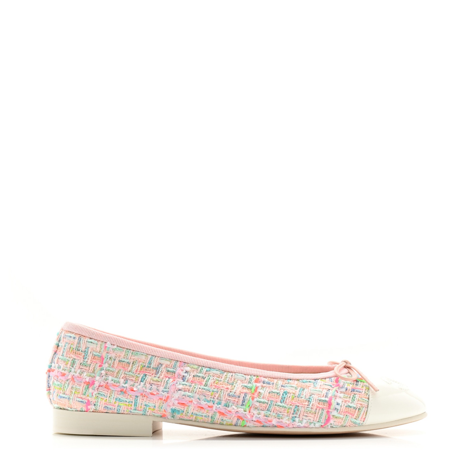 805c7dadfbea61c2b06e4153e7214211 Chanel Light Pink Multicolor Ballet Flat – תמונה 1
