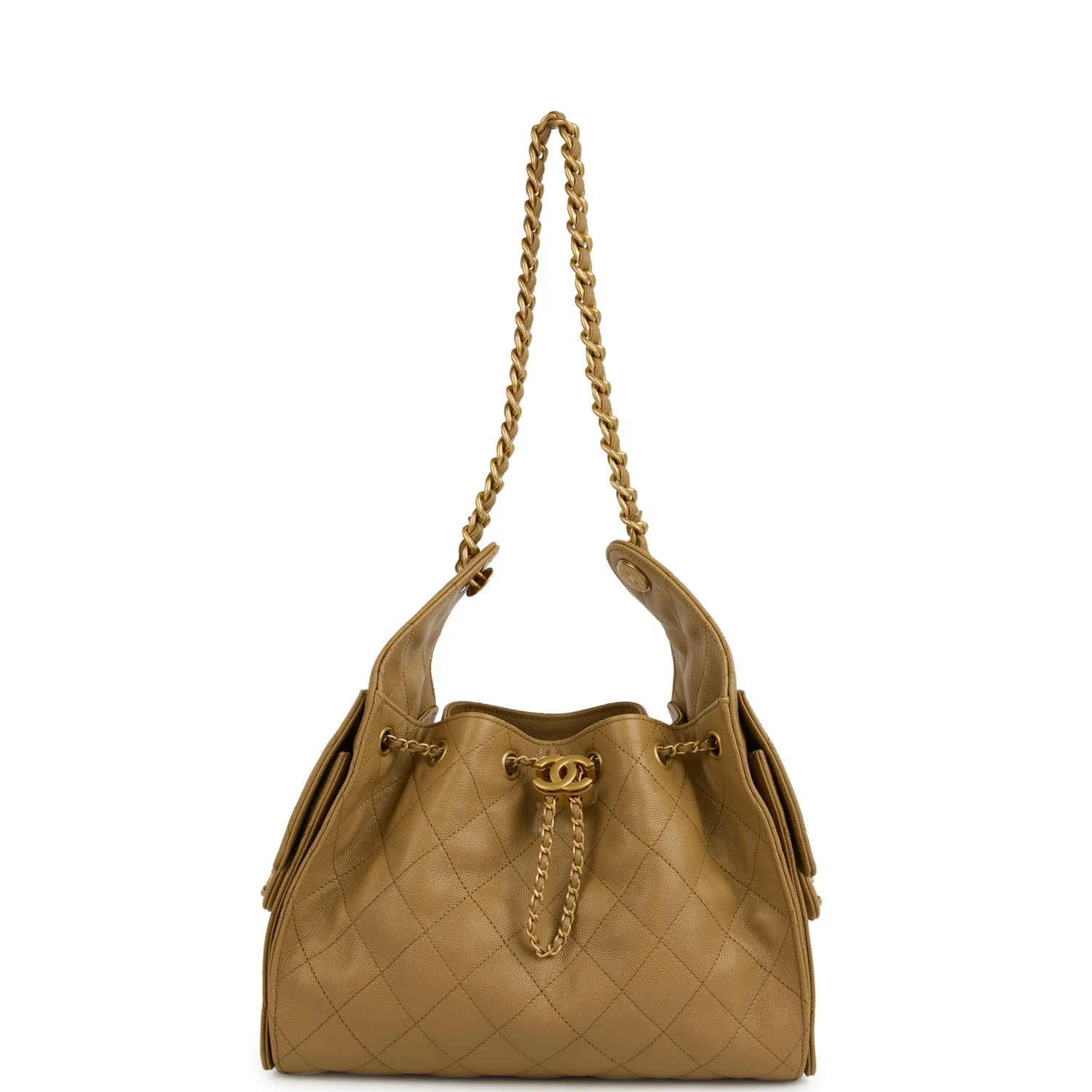 C-FN-250715-2-DA-02 Chanel Small 25 Hobo Bag Dark Beige Caviar – תמונה 1