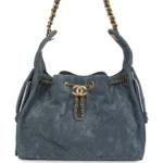 ⁦Chanel Small 25 Hobo Bag Blue Suede⁩ – תמונה ⁦10⁩