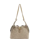Chanel Small 25 Hobo Bag Dark Grey Suede