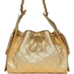 ⁦Chanel Small 25 Hobo Bag Metallic Gold Caviar⁩ – תמונה ⁦8⁩