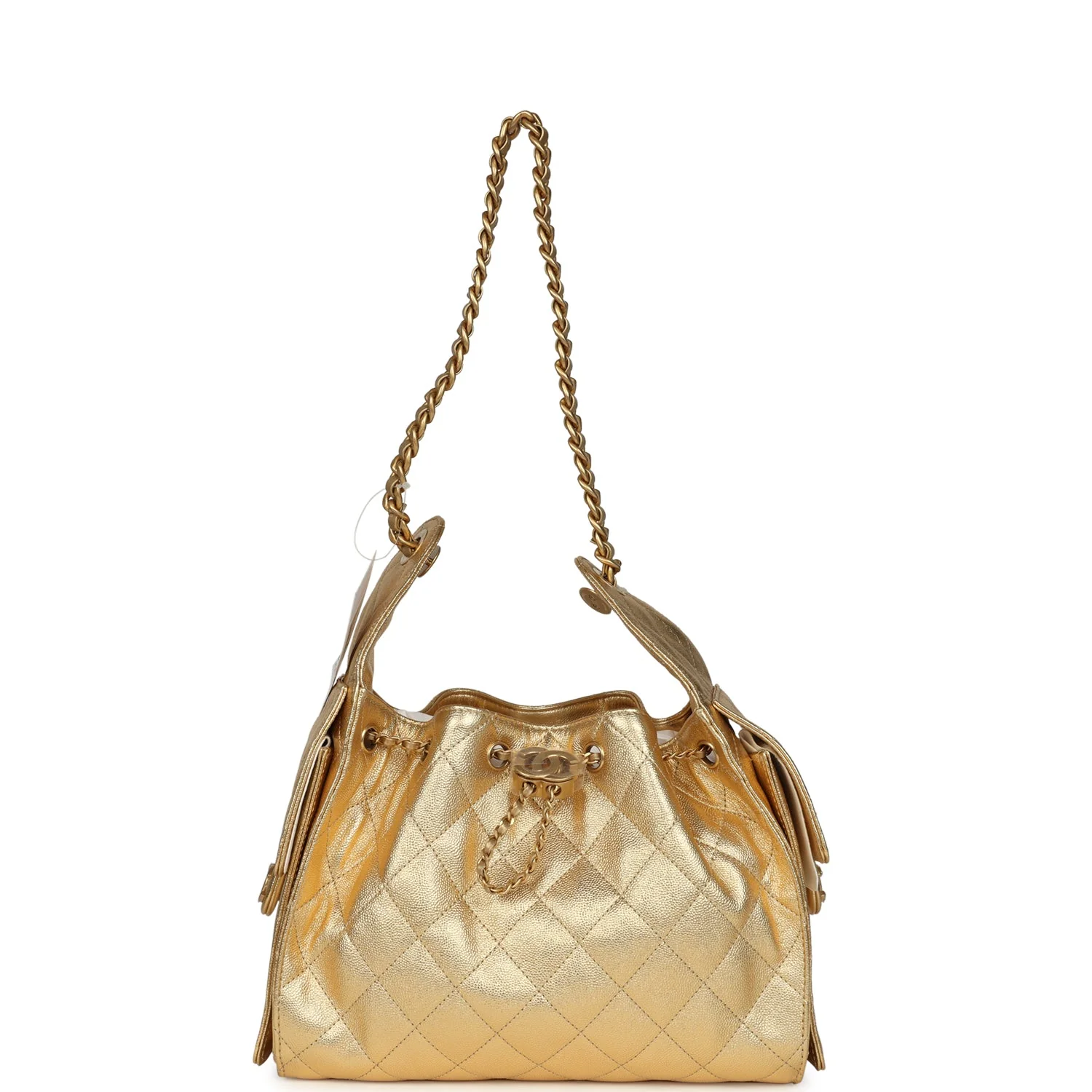 C-FN-251209-4-KN-06 Chanel Small 25 Hobo Bag Metallic Gold Caviar – תמונה 1