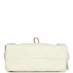 ⁦Chanel Mini 25 Hobo Bag White Caviar⁩ – תמונה ⁦4⁩