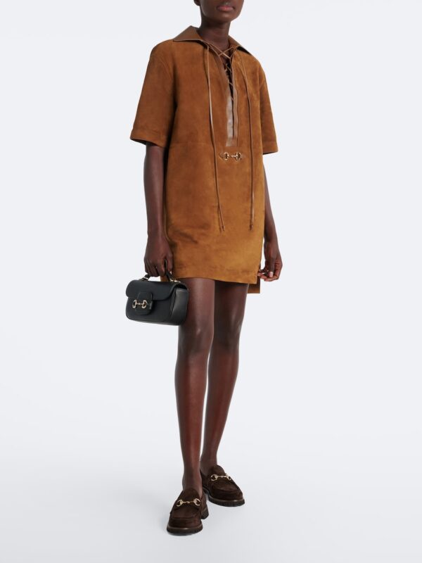 Gucci Sylke Horsebit Suede Loafers – Brown 2