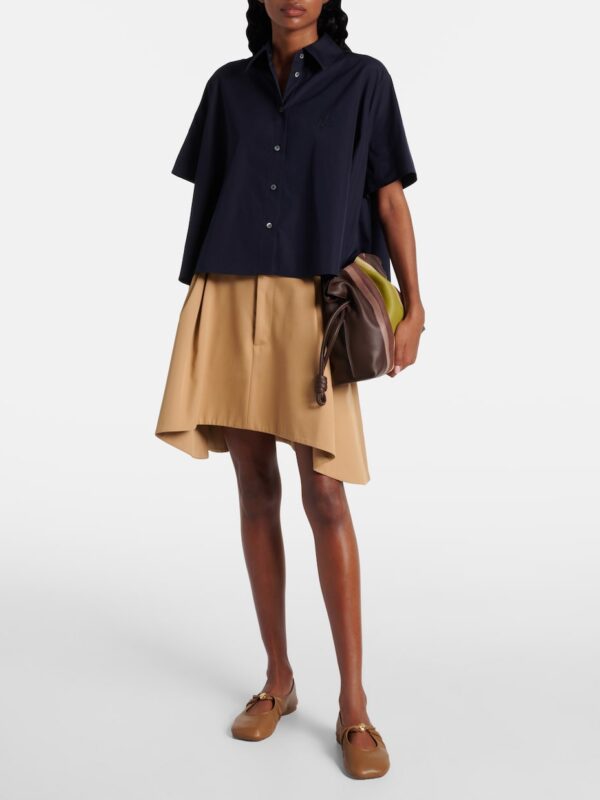 Loewe Pebble Leather Ballet Flats – Brown 2