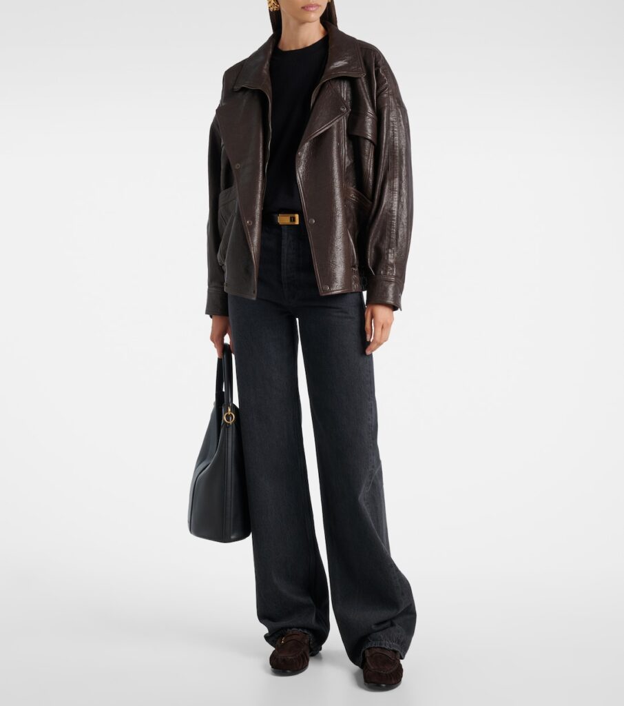 Saint Laurent Le Loafer Cassandre Suede Penny Loafers – Brown 2