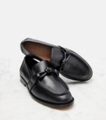 Bottega Veneta Astaire Knot Leather Loafers – Black 5