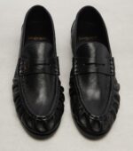Saint Laurent Le Loafer Leather Penny Loafers – Black 5