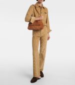 Bottega Veneta Astaire Shearling-Trimmed Suede Loafers – Brown 2