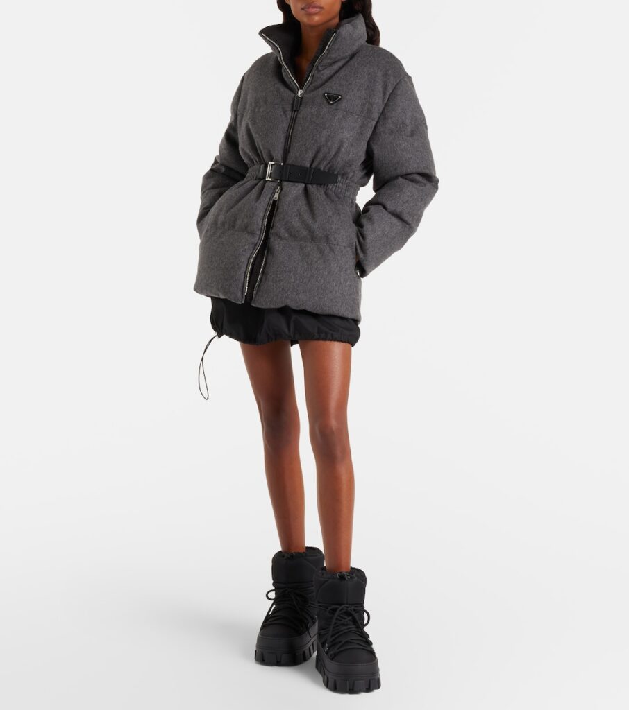 Prada Re-Nylon Gabardine Snow Boots – Black 2