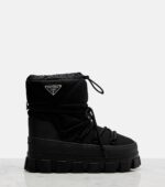 Prada Re-Nylon Gabardine Snow Boots – Black 4