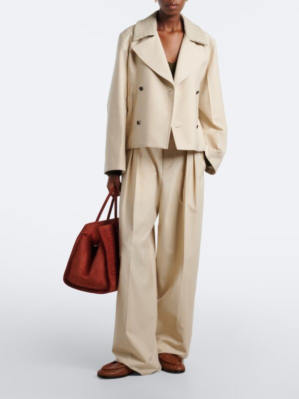 Bottega Veneta Silenzio Intrecciato Leather Loafers – Tan 2