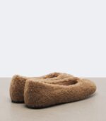 Valentino Garavani VLogo Teddy Ballet Flats – Beige 4