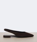 Prada Suede Slingback Ballet Flats – Brown 5
