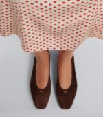 Prada Suede Ballet Flats – Brown 3