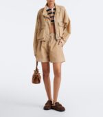 Prada Shearling-Lined Suede Buckle Mules – Dark Brown 2