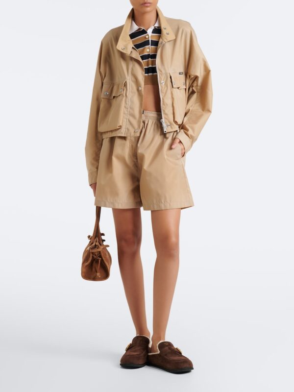 Prada Shearling-Lined Suede Buckle Mules – Dark Brown 2