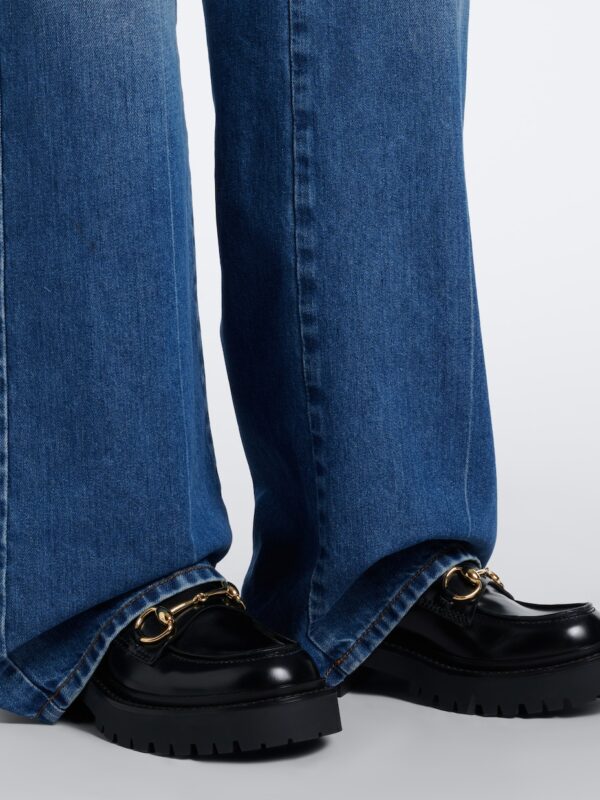 Gucci Rhody Horsebit Leather Platform Loafers – Black 2