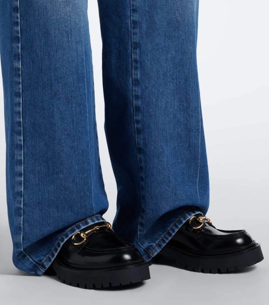 Gucci Rhody Horsebit Leather Platform Loafers – Black 2