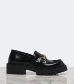 Gucci Rhody Horsebit Leather Platform Loafers – Black 5