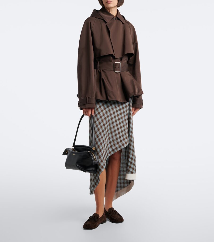 Loewe Double L Suede Loafers – Dark Chocolate 2