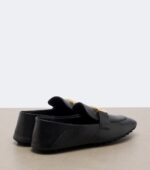 Fendi Tube Leather Driving Shoes – Black 4