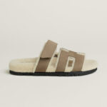 Hermès Chypre Sandal – Étoupe / Écru 2