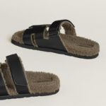 Hermès Chypre Sandal Men – Noir / Étoupe 5