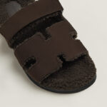 Hermès Chypre Sandal Men – Marron Ébène / Chocolat 4