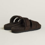 Hermès Chypre Sandal Men – Marron Ébène / Chocolat 3