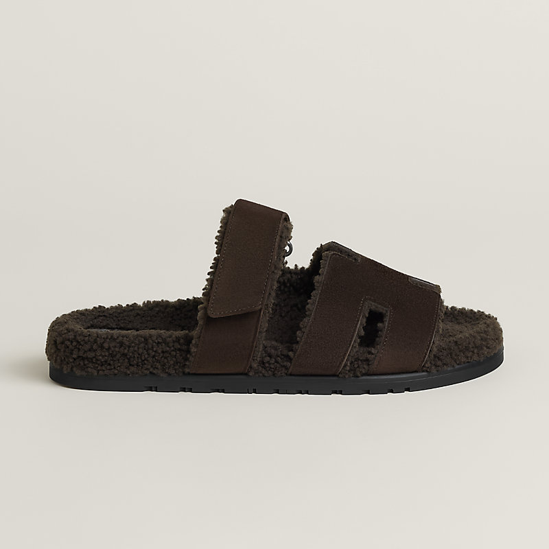 Hermès Chypre Sandal Men – Marron Ébène / Chocolat 2