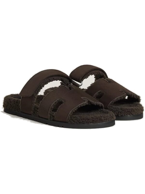 Hermès Chypre Sandal Men – Marron Ébène / Chocolat