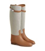 Hermès Jumping Supple Boot – Prunoir / Naturel