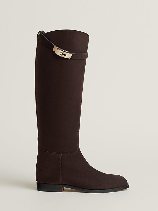 Hermès Jumping Shorter Boot – Marron Ébène Suede 2