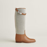 Hermès Jumping Supple Boot – Prunoir / Naturel 2
