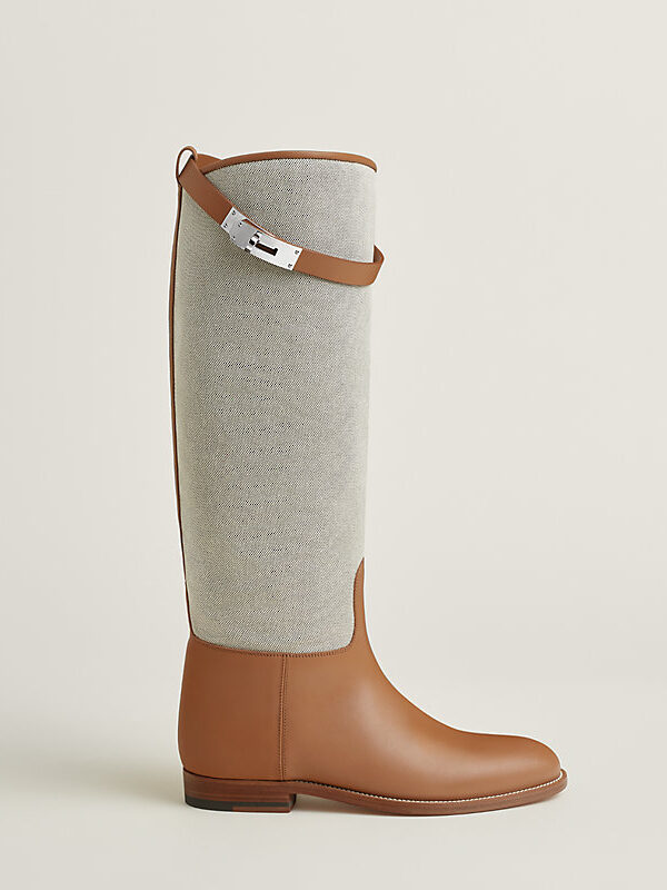 Hermès Jumping Supple Boot – Prunoir / Naturel 2
