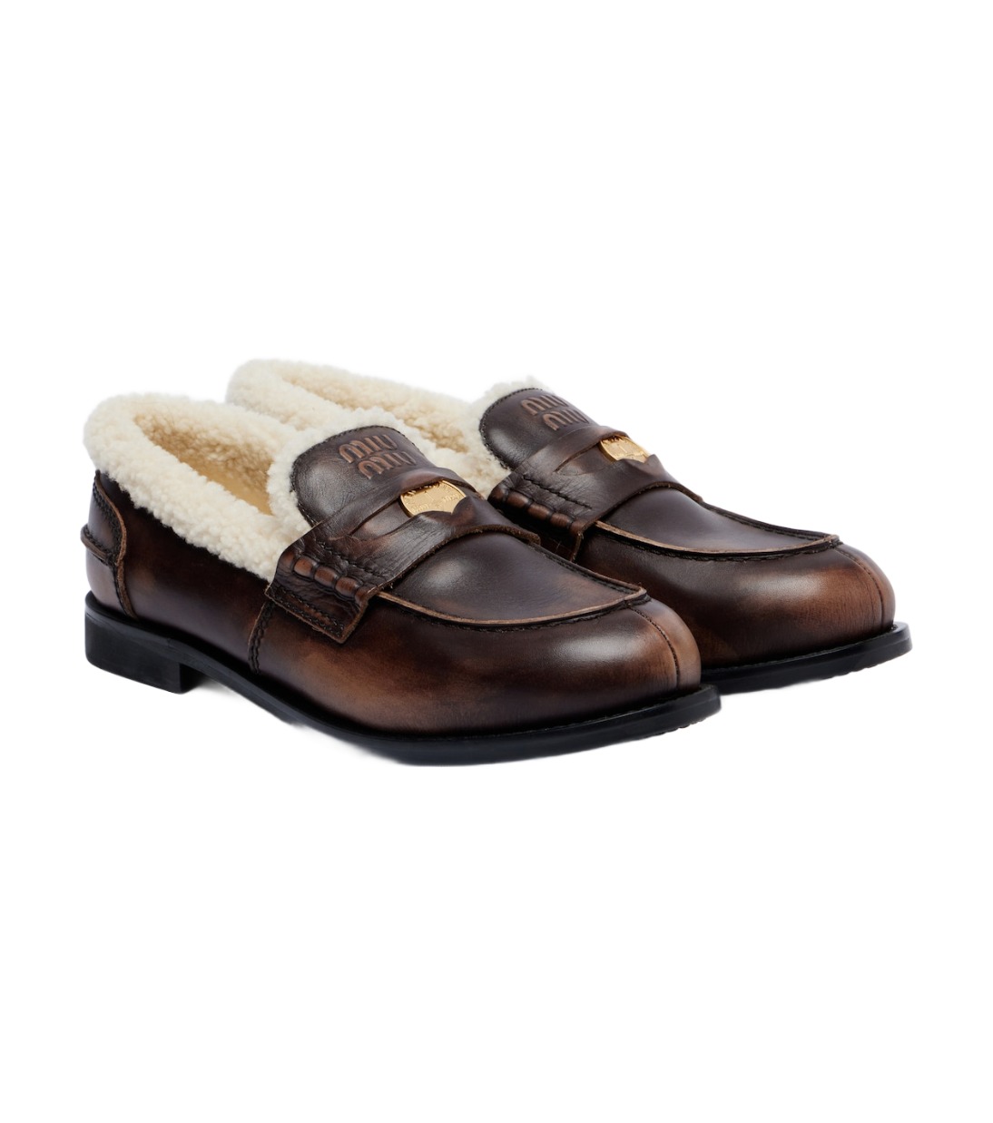 miu-miu-shearling-lined-leather-penny-loafers-brown.jpg Miu Miu Shearling-Lined Leather Penny Loafers – Brown