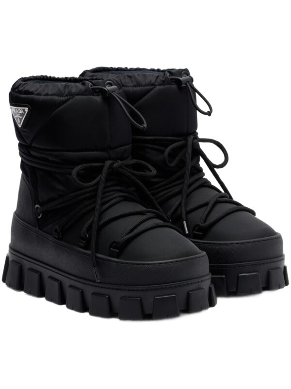 Prada Re-Nylon Gabardine Snow Boots – Black